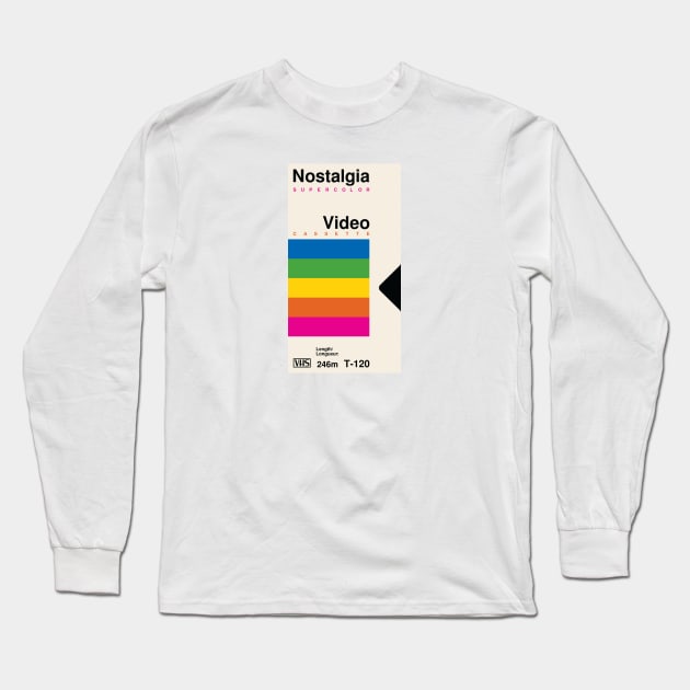 VHS CASSETTE BOX I Long Sleeve T-Shirt by encip